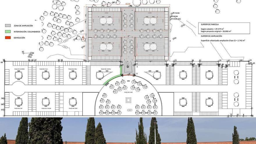 iará el cementerio con 544 nichos y 1.296 columbarios