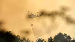Una chispa en tareas agrarias originó el fuego de Lalín, que alcanza las 70 hectáreas