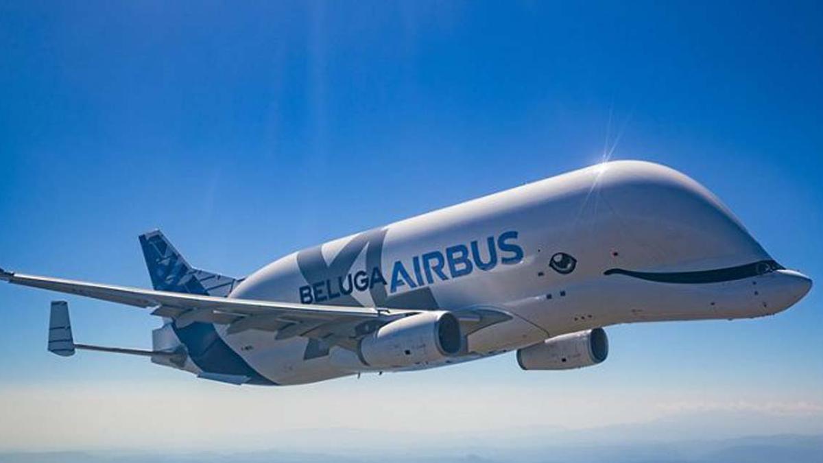 A bordo del Beluga XL que aterrizará en Vigo