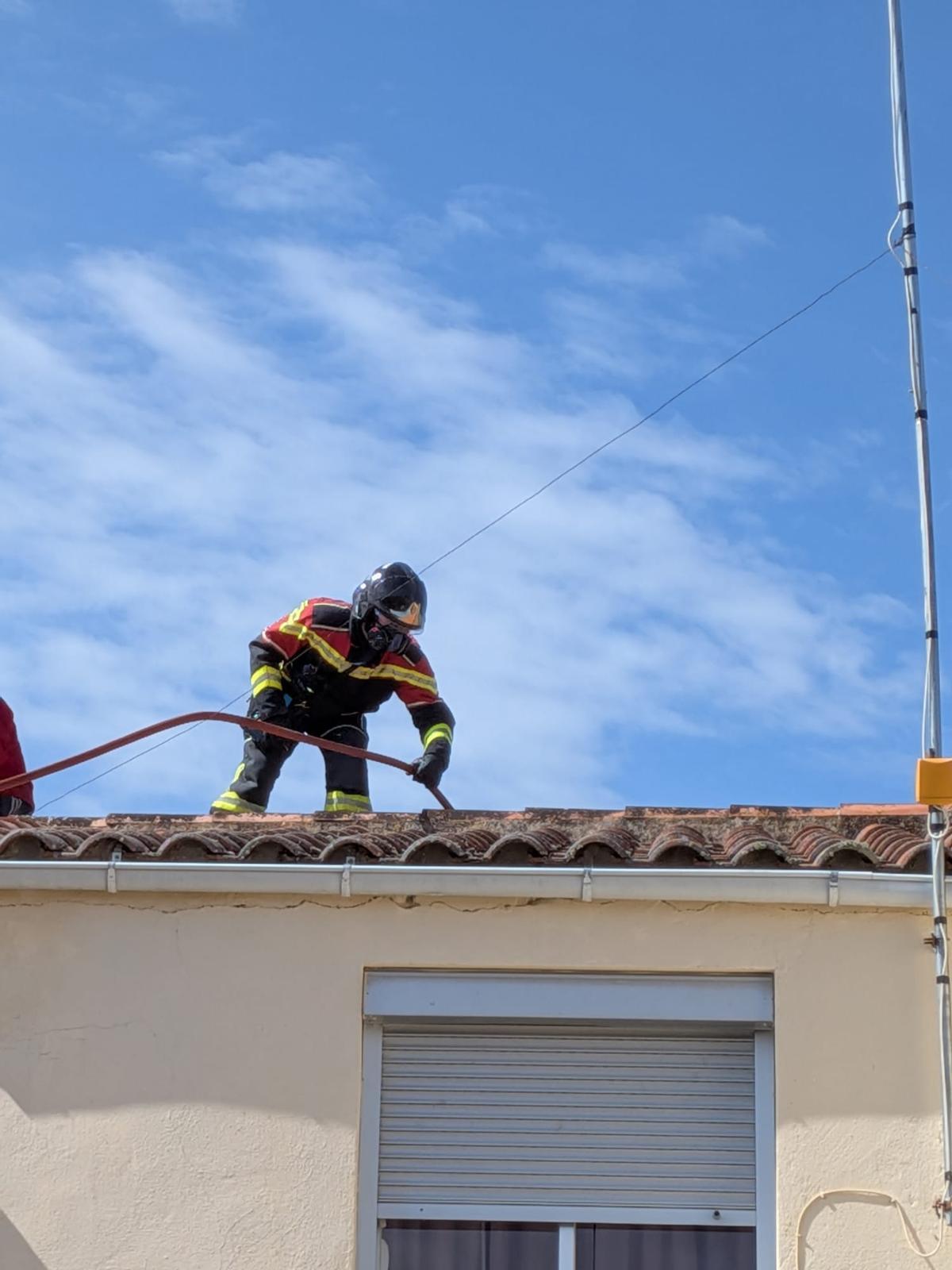 Actuación de los Bomberos en Sogo