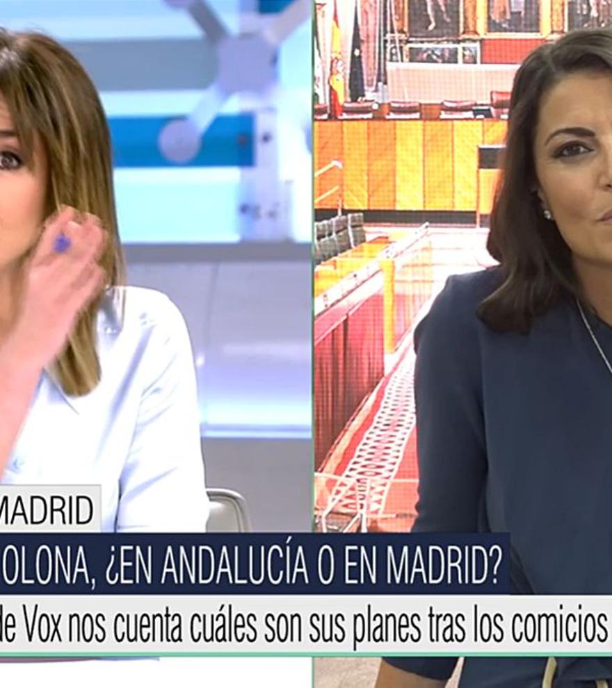 Tensió entre Ana Terradillos i Macarena Olona a Telecinco: «Vostè no rep tots els mitjans»