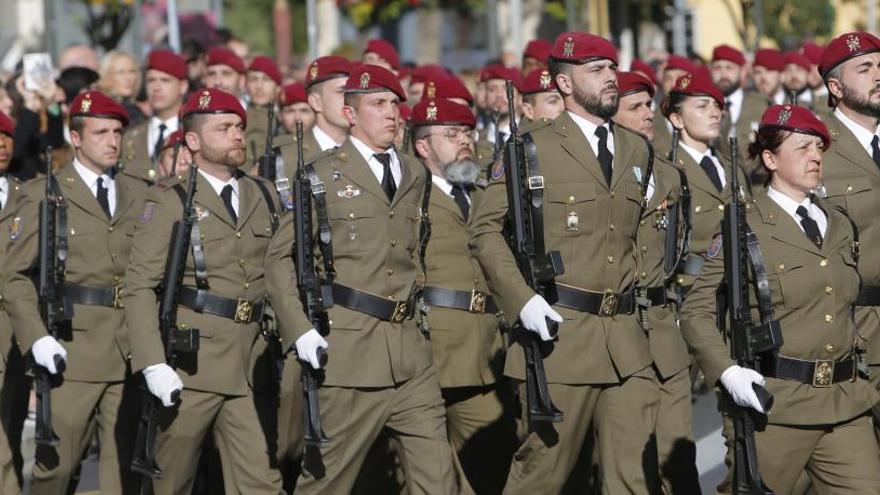 Soldados en el Día de la Pascua Militar.