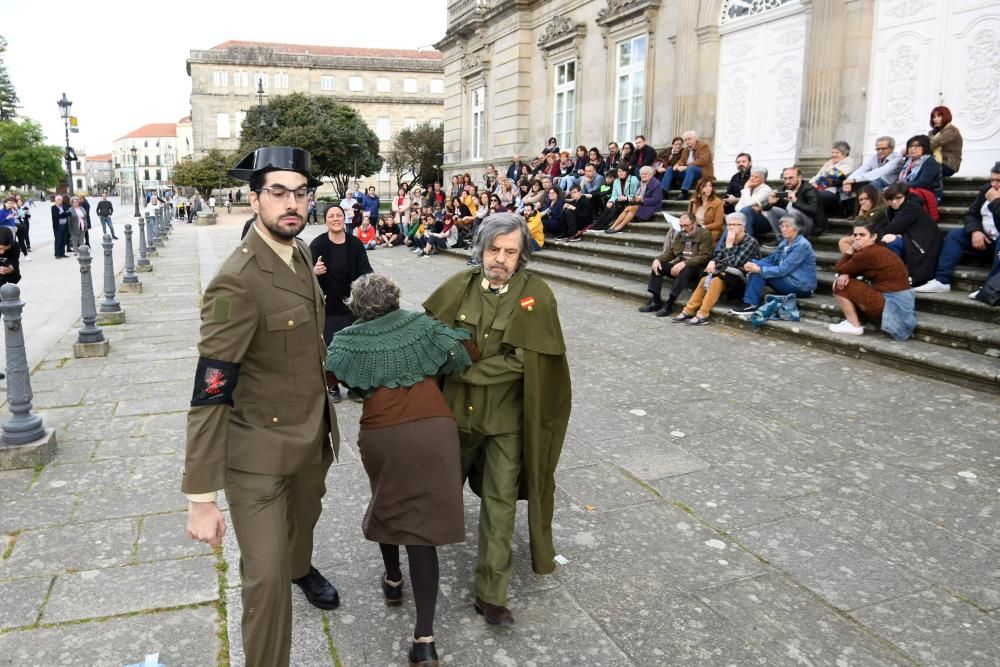 Memoria histórica | Las calles de Pontevedra revivieron ayer la represión del 36 contra las mujeres