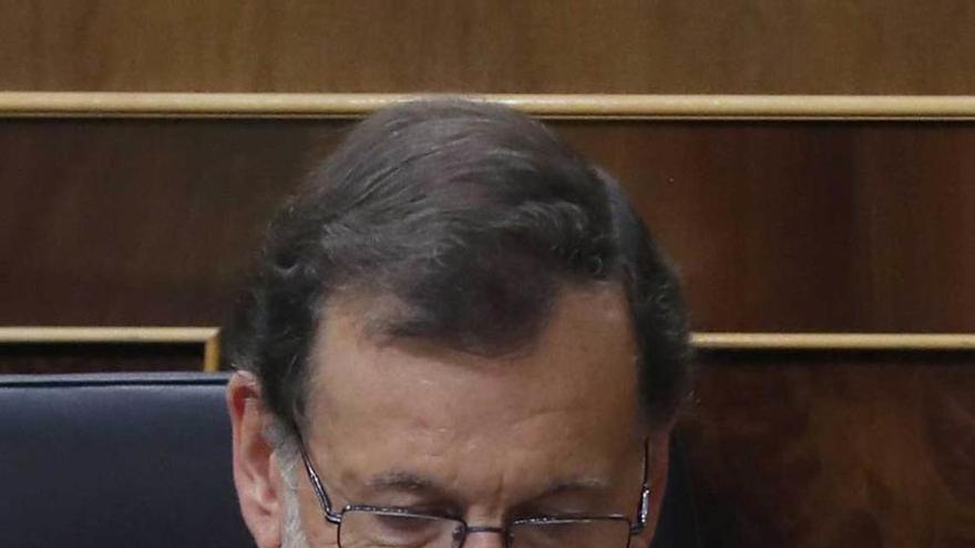 Mariano Rajoy, el jueves, en el Congreso.
