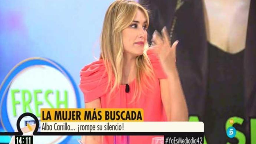 Alba Carrillo en &#039;Ya es mediodía&#039;.