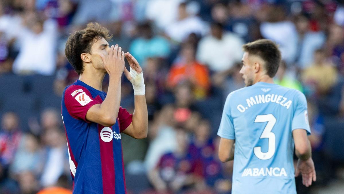 Joao Félix se lamenta ante el Celta