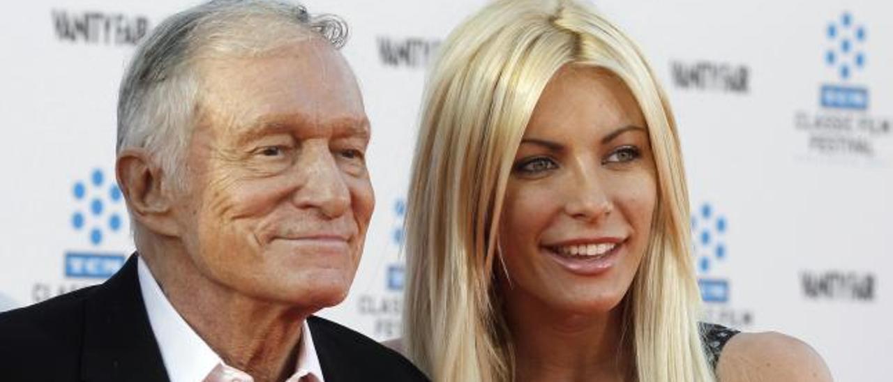 Hugh Hefner y Crystal Harris.