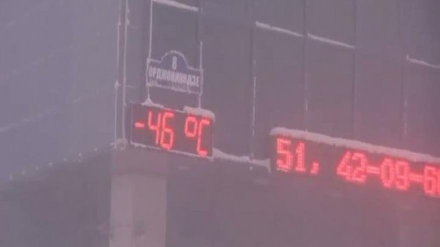 En Rusia, a 46 grados bajo cero