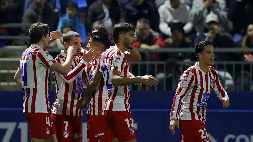 El Atlético de Madrid sufrió para eliminar al Atlético Baleares