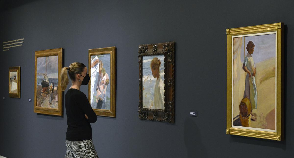 Algunos de los retratos de la exposición, organizada junto al Museo Sorolla de Madrid.