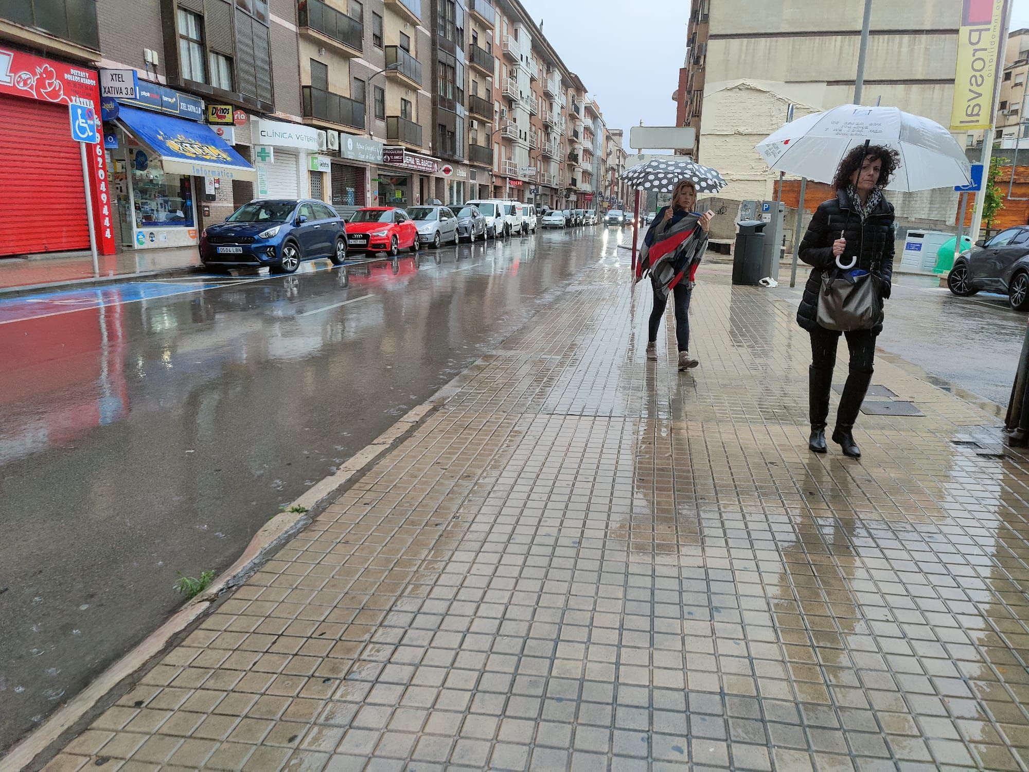 Las lluvias vuelven a golpear con fuerza en Xàtiva