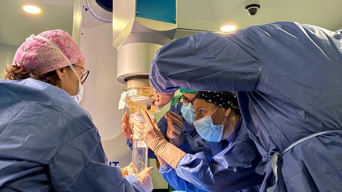 Imagen del Clínico, con el nuevo equipo.