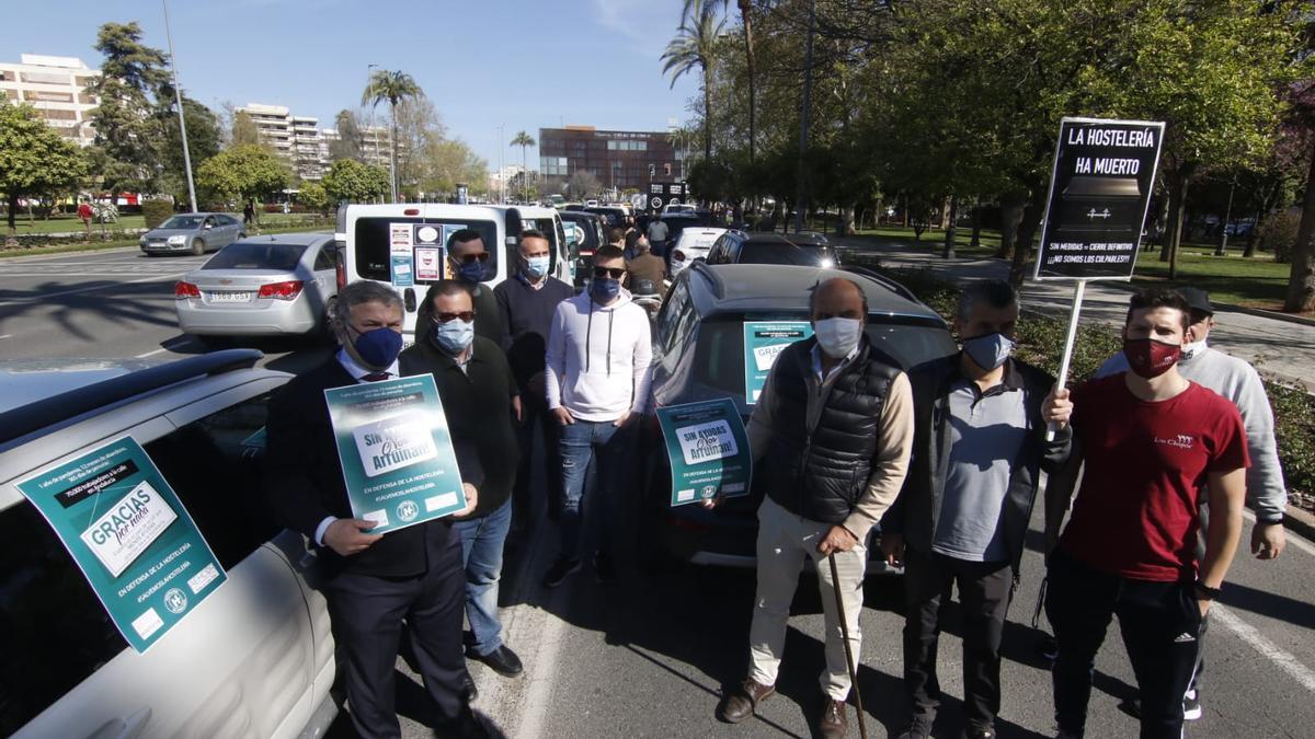 Hosteleros cordobeses protestan en  Córdoba para exigir ayudas &quot;rápidas y flexibles&quot;