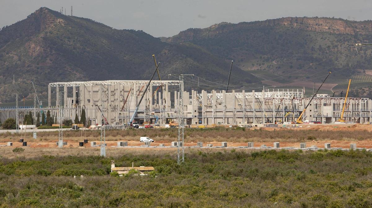 Obras de la gigafactoría de Volkswagen en Sagunt.