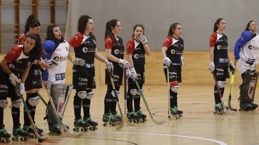 Las jugadoras del Hostelcur.