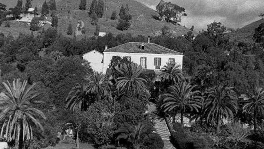 Vista de la finca en la que se ubicaba la casa del consignatario que organizó la subasta del material.