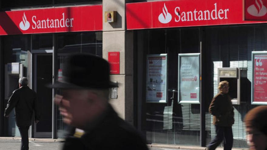 Una oficina del Banco Santander