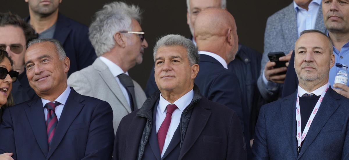 Ramírez, junto a Laporta, el pasado noviembre.