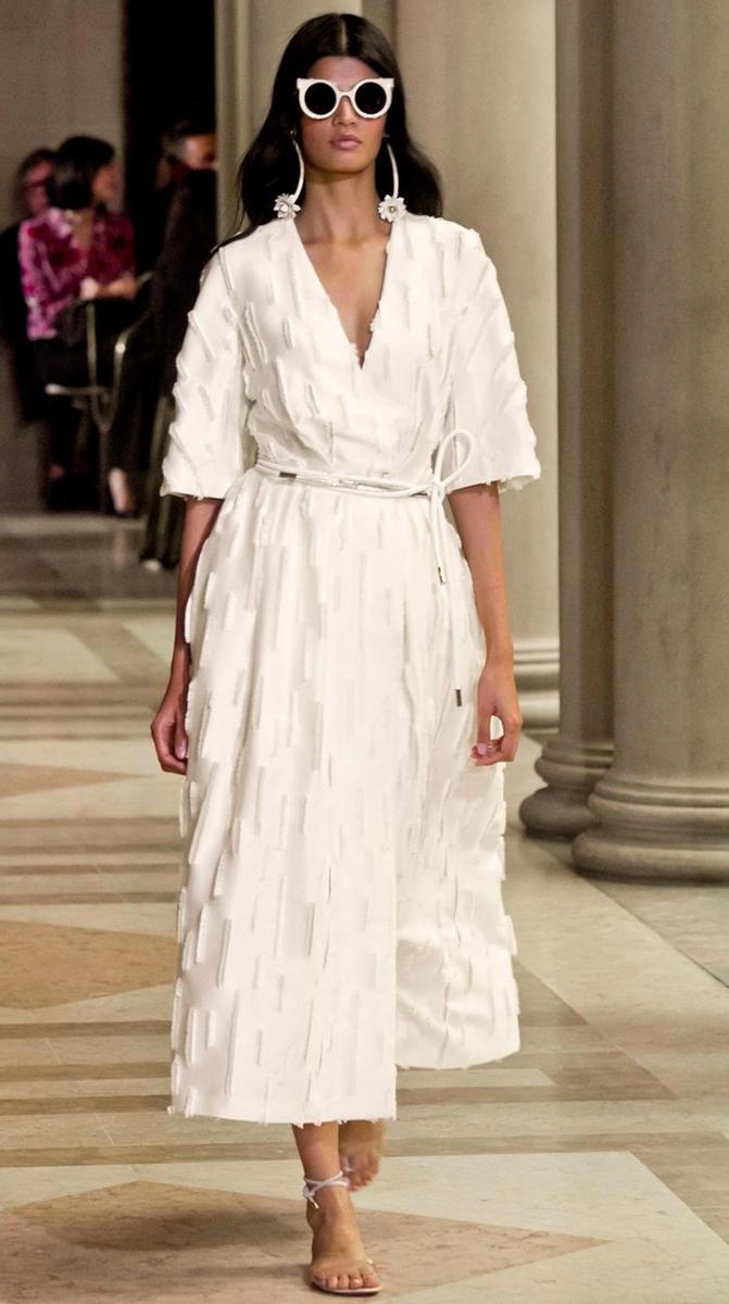 Nueva York Fashion Week: Carolina Herrera, vestido blanco