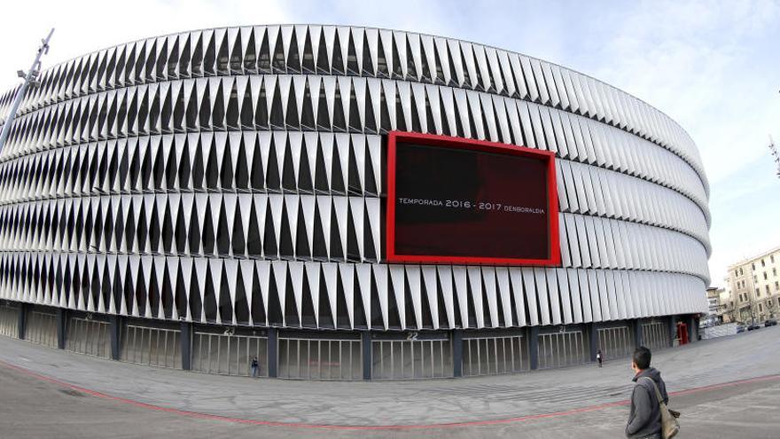 Exterior del estadio del Athletic, San Mamés.