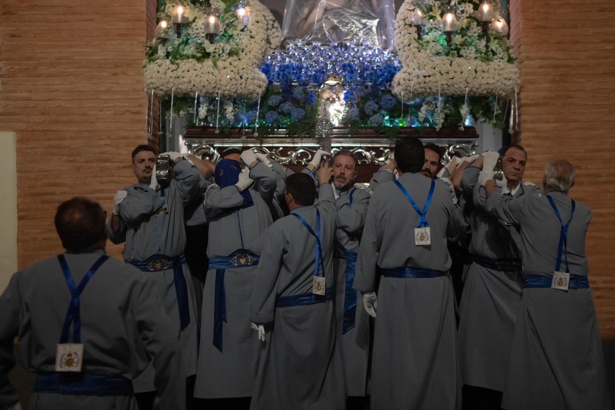 Las imágenes de la procesión de la Virgen de la Piedad el Lunes Santo en Cartagena