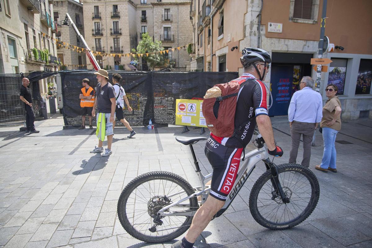 La plaça del Vi en acció