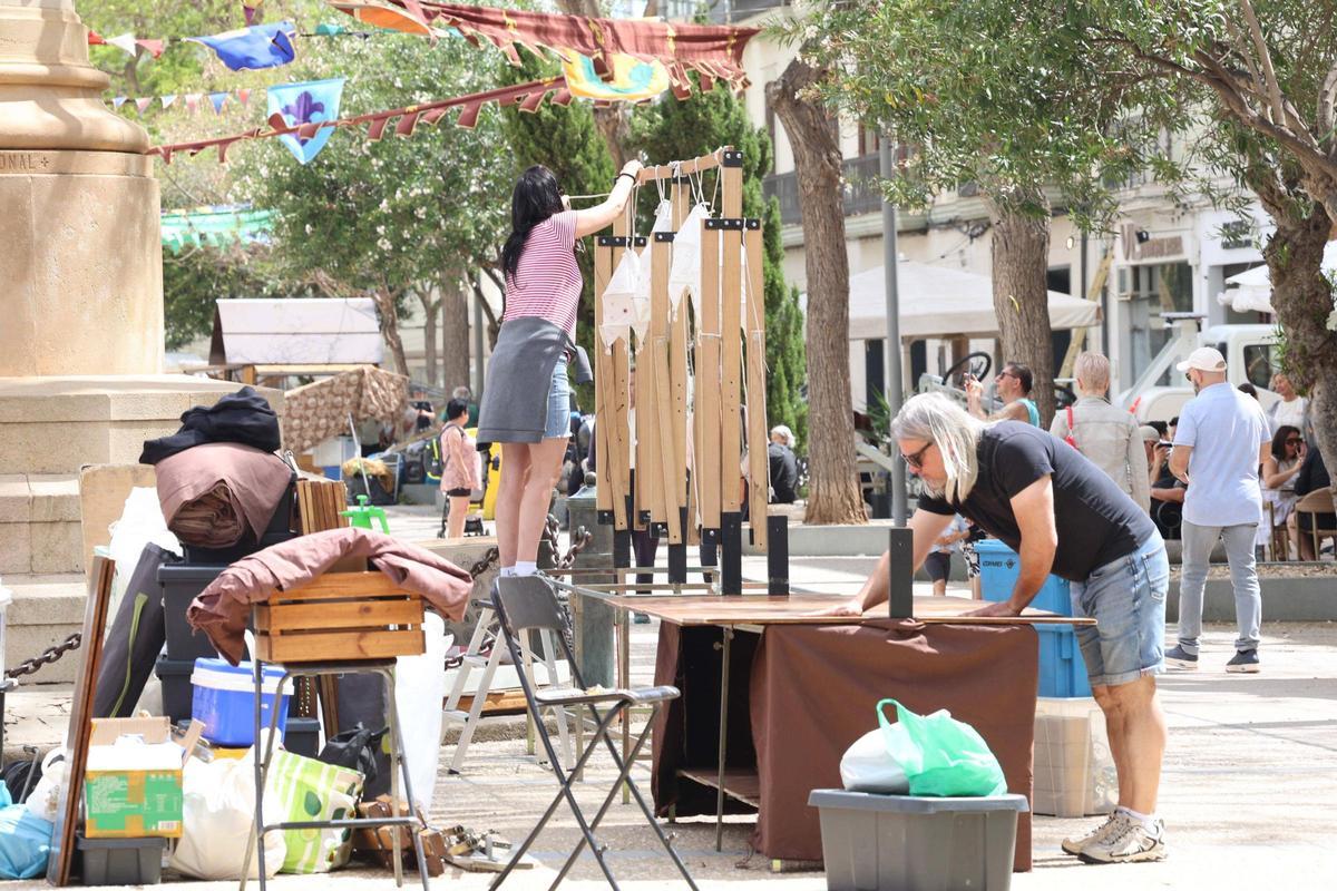Preparativos de la Feria Ibiza Medieval