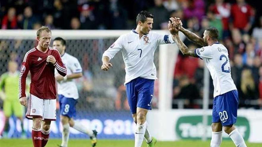 Cristiano Ronaldo celebra su gol.