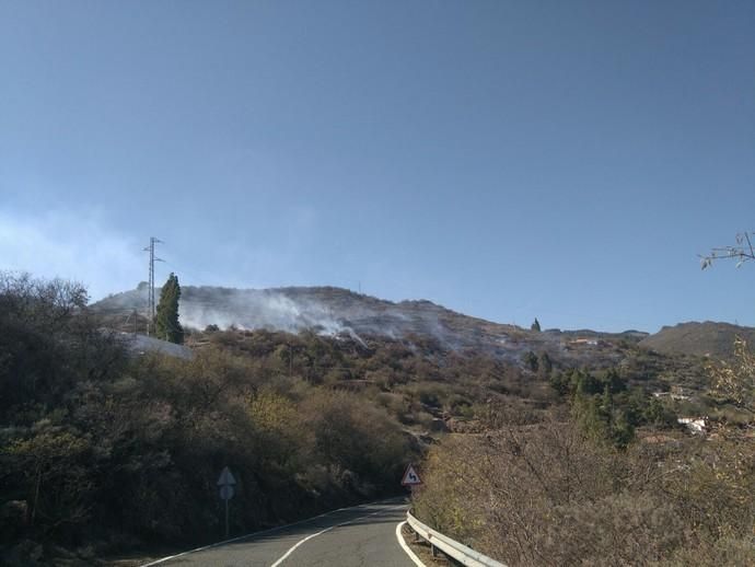 Incendio declarado en Cazadores