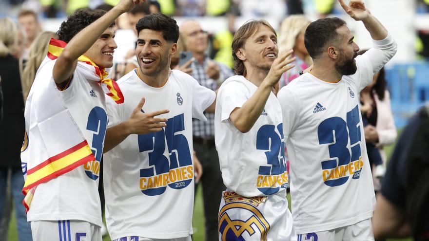 El Real Madrid se reencuentra con la diosa Cibeles para celebrar el título de liga con su afición