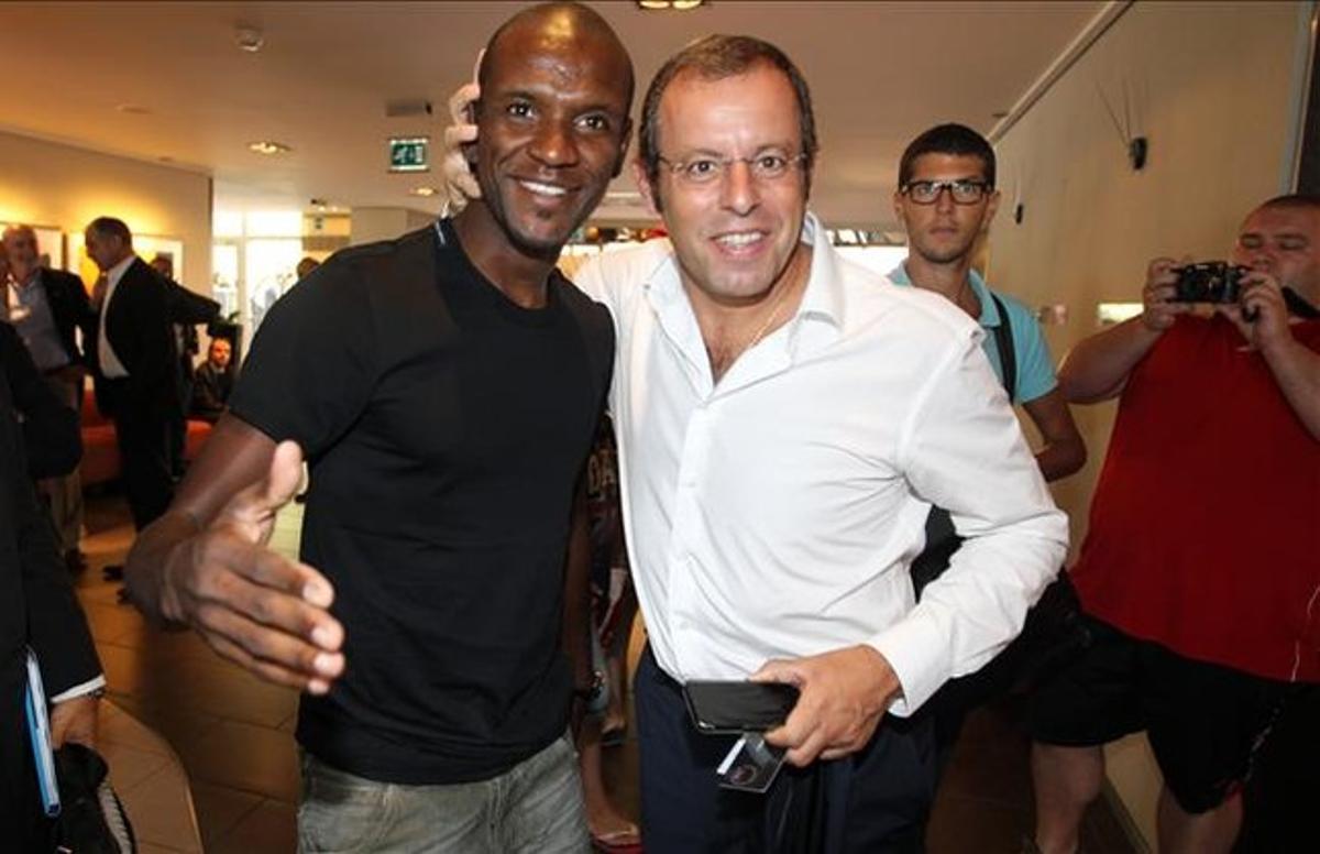 Rosell i Abidal a Mònaco a finals d’agost. Rosell i Abidal a Mònaco a finals d’agost.