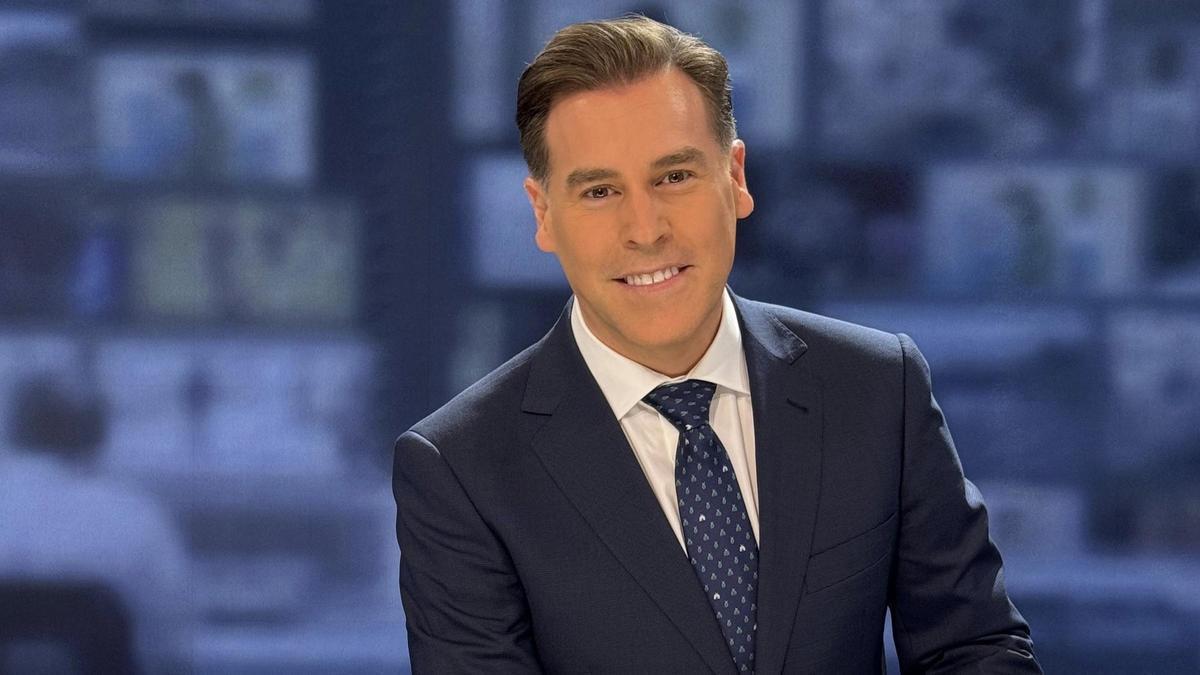 Bricio Segovia, en el plató de 'Informativos Telecinco'