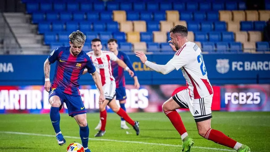 Así ha sido la lesión de Dani Rodriguez contra el Barbastro