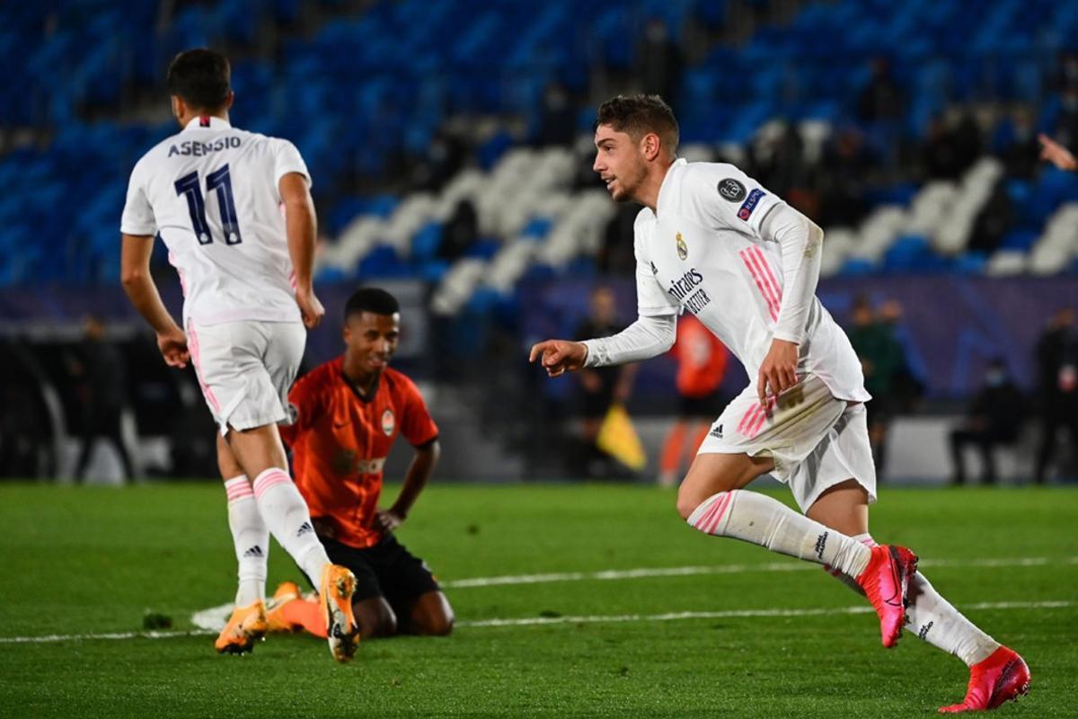 Las imágenes de la derrota del Real Madrid ante el Shakhtar Dontsk, de la primera jornada de la Liga de Campeones en el estadio Alfredo di Stefano
