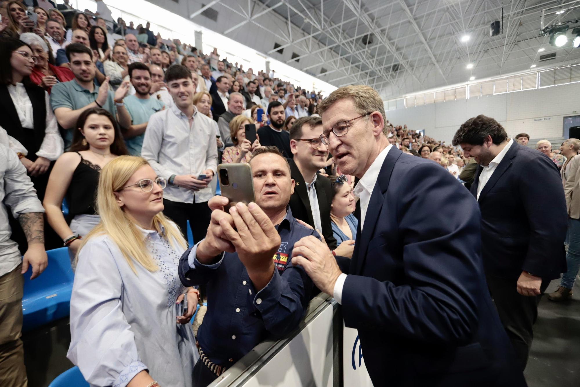 Acto del PP en Murcia con Feijóo