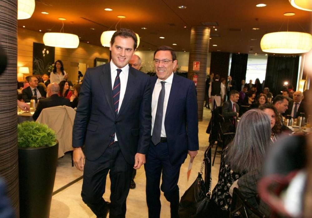 Albert Rivera participa en un desayuno informativo en Asturias