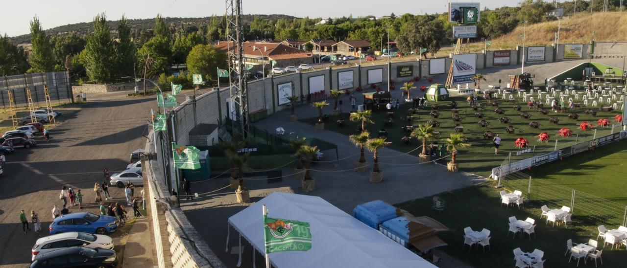 Vista parcial del estadio Príncipe Felipe.