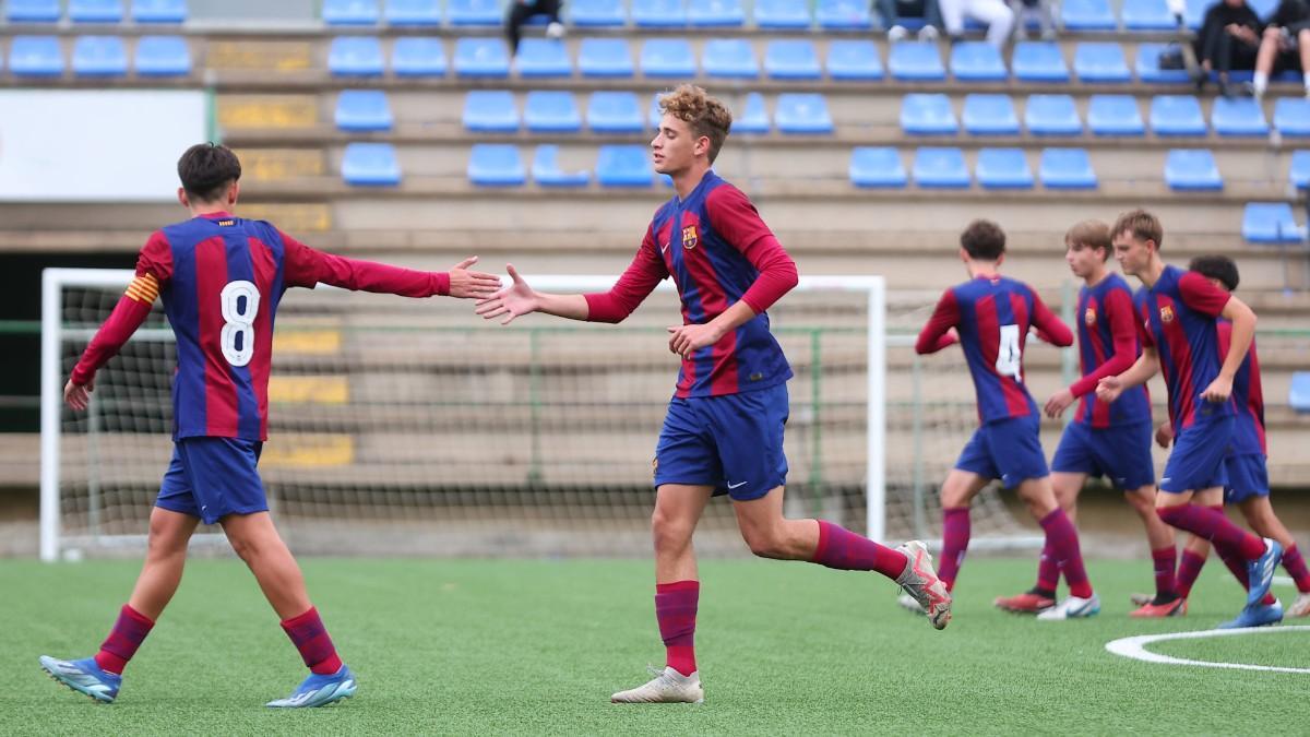 Así juega Andrea Natali en el Cadete A del Barça