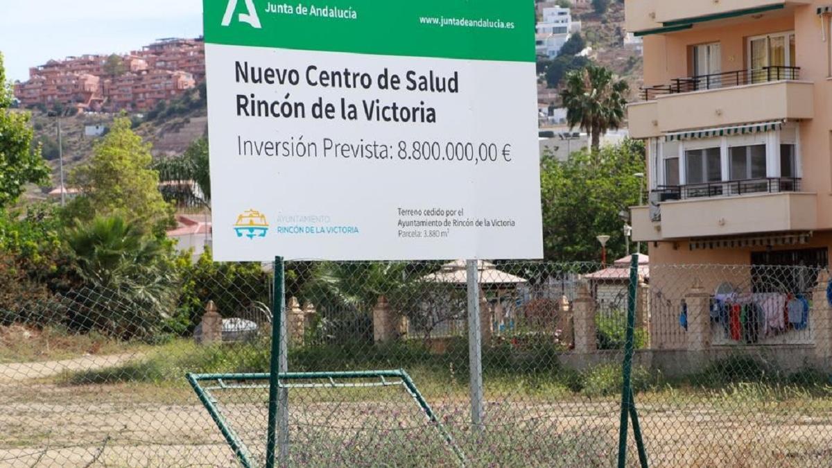 Parcela donde se construirá el nuevo centro de salud de Rincón de la Victoria.