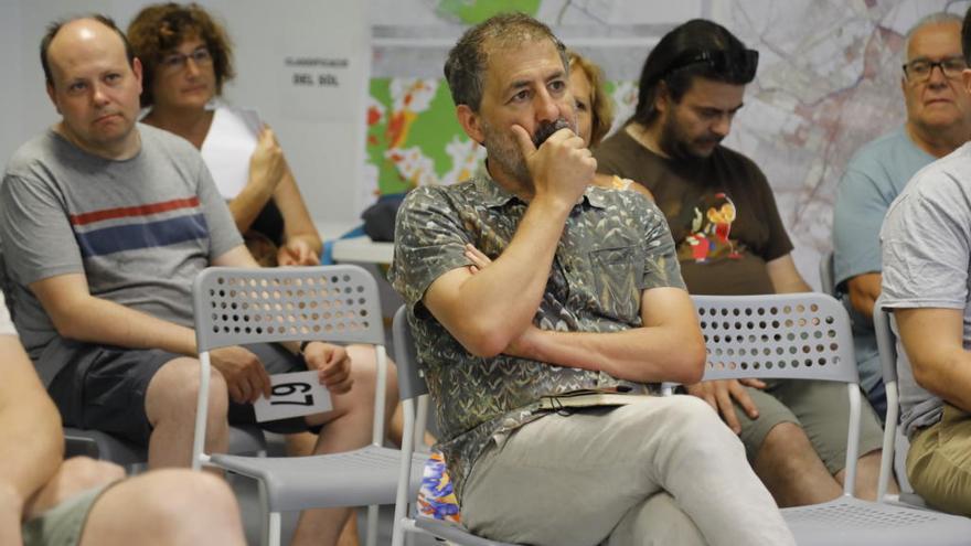 Xavi del Señor en la asamblea ciudadana de Castelló en Moviment celebrada el pasado mes de julio