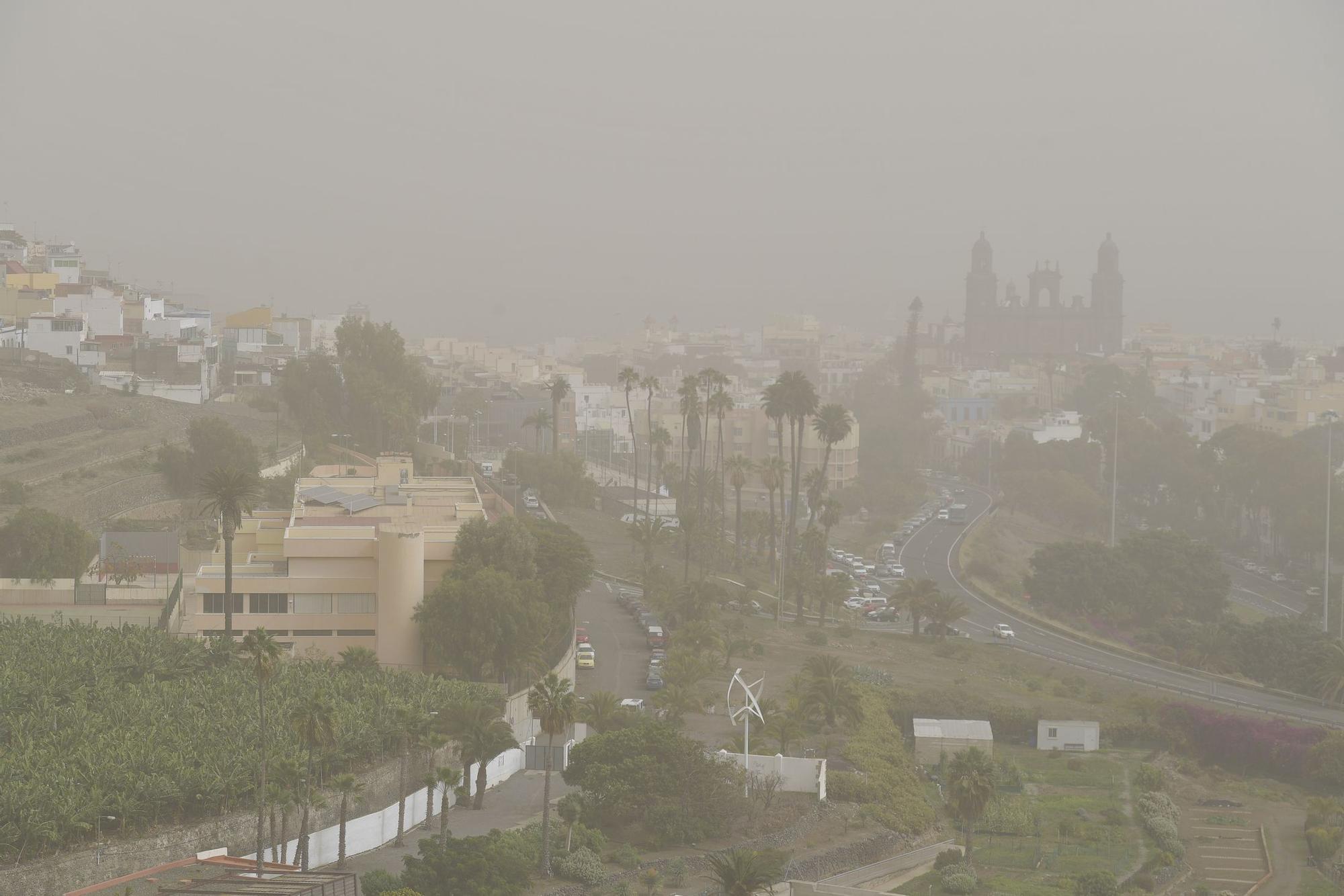 Calima sobre Gran Canaria