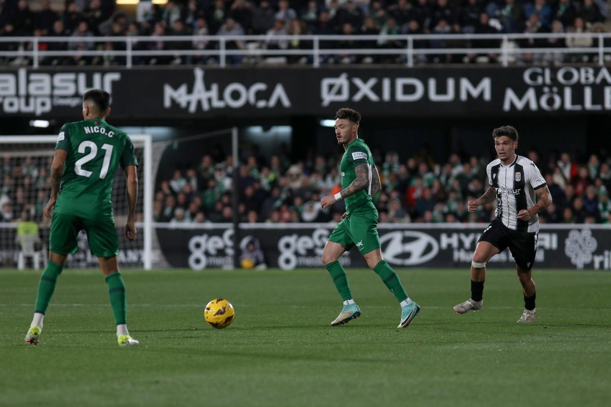 Josan, el pasado domingo en el encuentro que el Elche disputó en Cartagena