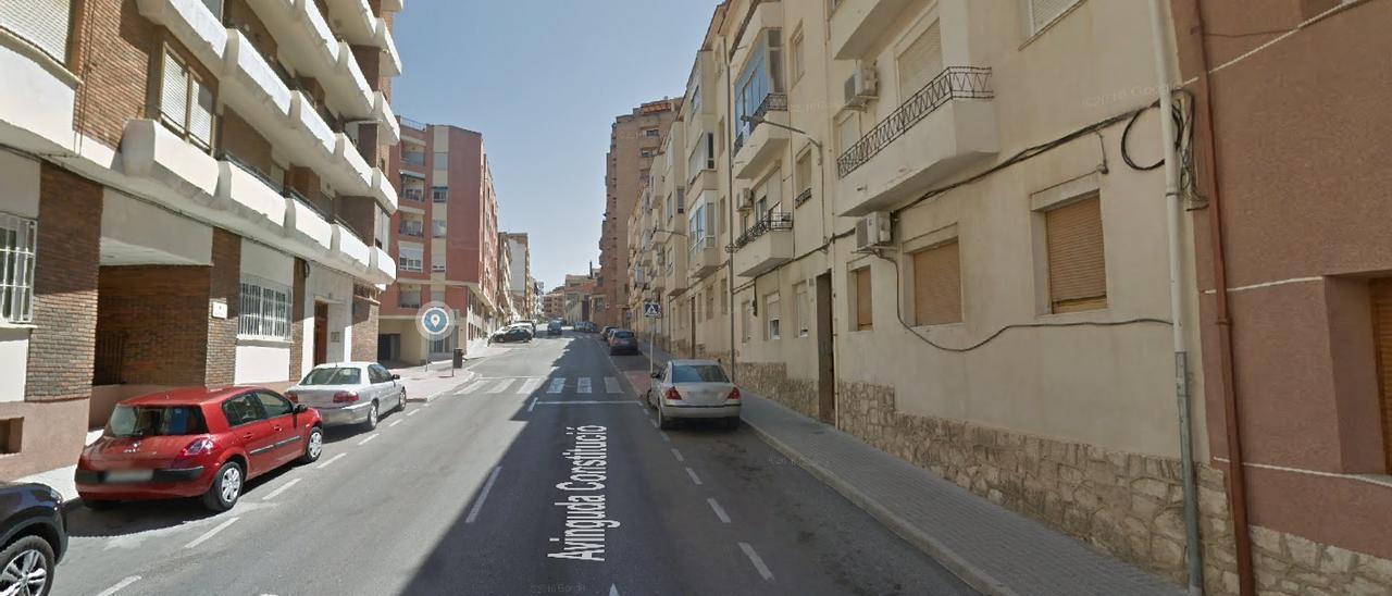 Avenida de la Constitución de Banyeres, donde sucedieron los hechos.