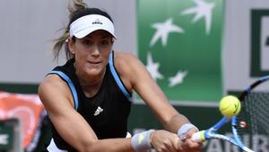 Paris  France   26 05 2019 - Garbine Muguruza of Spain plays Taylor Townsend of the USA during their women Aos first round match during the French Open tennis tournament at Roland Garros in Paris  France  26 May 2019   Tenis  Abierto  Abierto  Francia  Espana  Estados Unidos  EFE EPA JULIEN DE ROSA