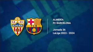 Almería - Barcelona, en directo: alineaciones, horario y dónde ver el partido de la jornada 36 de LaLiga EA Sports, en vivo