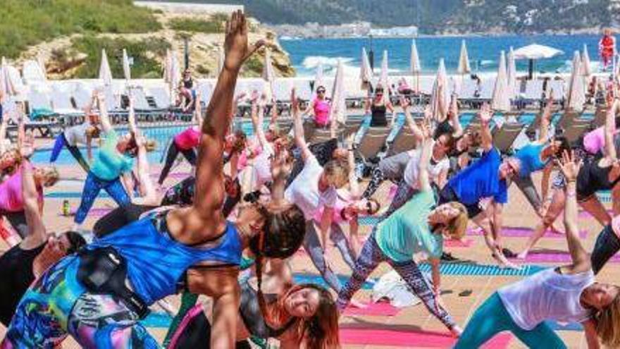 Un encuentro de yoga celebrado en Ibiza.
