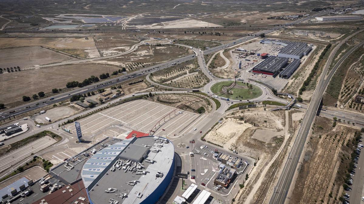 Vista aérea de la plataforma logística de Zaragoza.