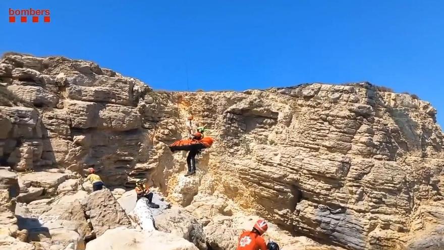 Rescaten una persona que s&#039;ha estimbat a la Punta del Bol Roig