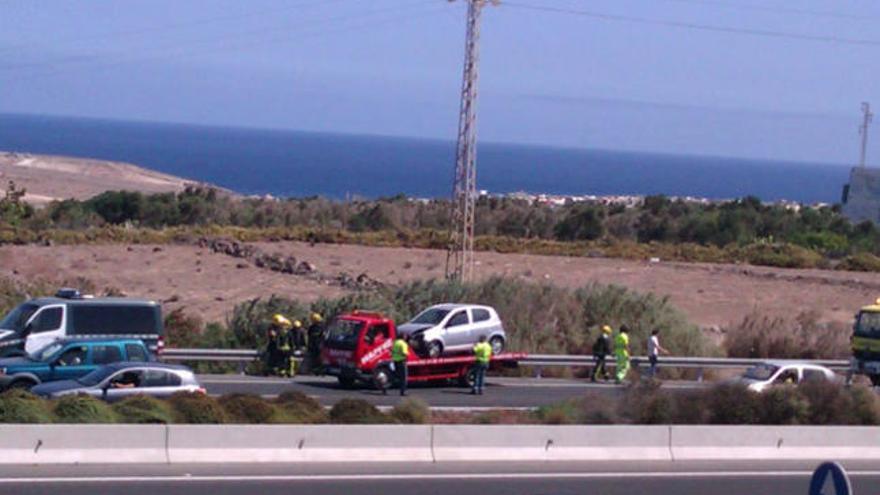 Grandes colas en la carretera del Sur