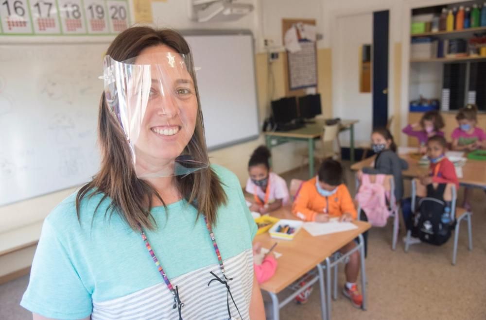 L'escola Puigberenguer disposa de cinc mascaretes transparents per atendre els alumnes amb dèficit auditiu